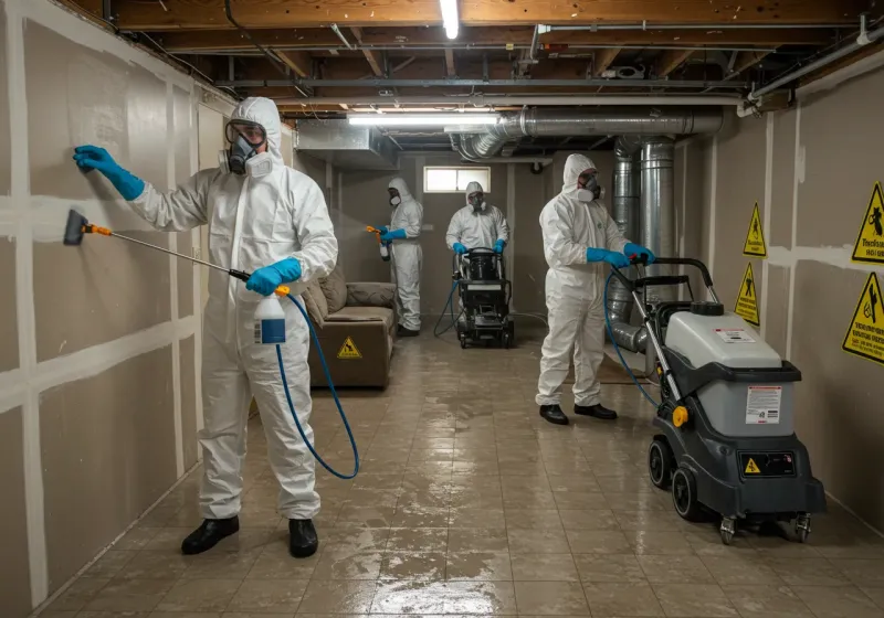 Basement Moisture Removal and Structural Drying process in Lake Norman of Catawba, NC